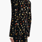 Khaite - Rolo Jacket in Black Flower Embroidery