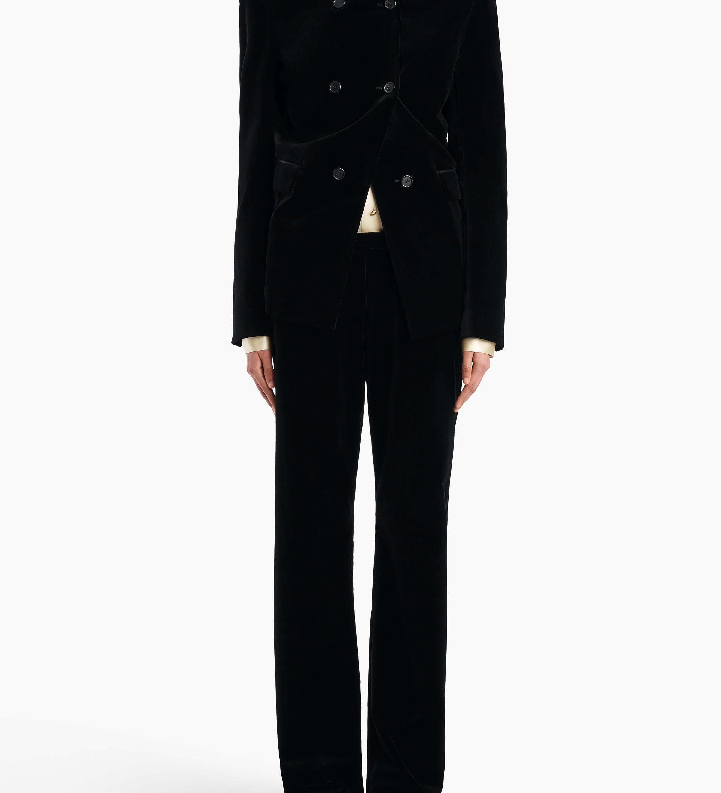 Khaite - Rolo Jacket in Black Velvet