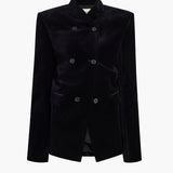 Khaite - Rolo Jacket in Black Velvet