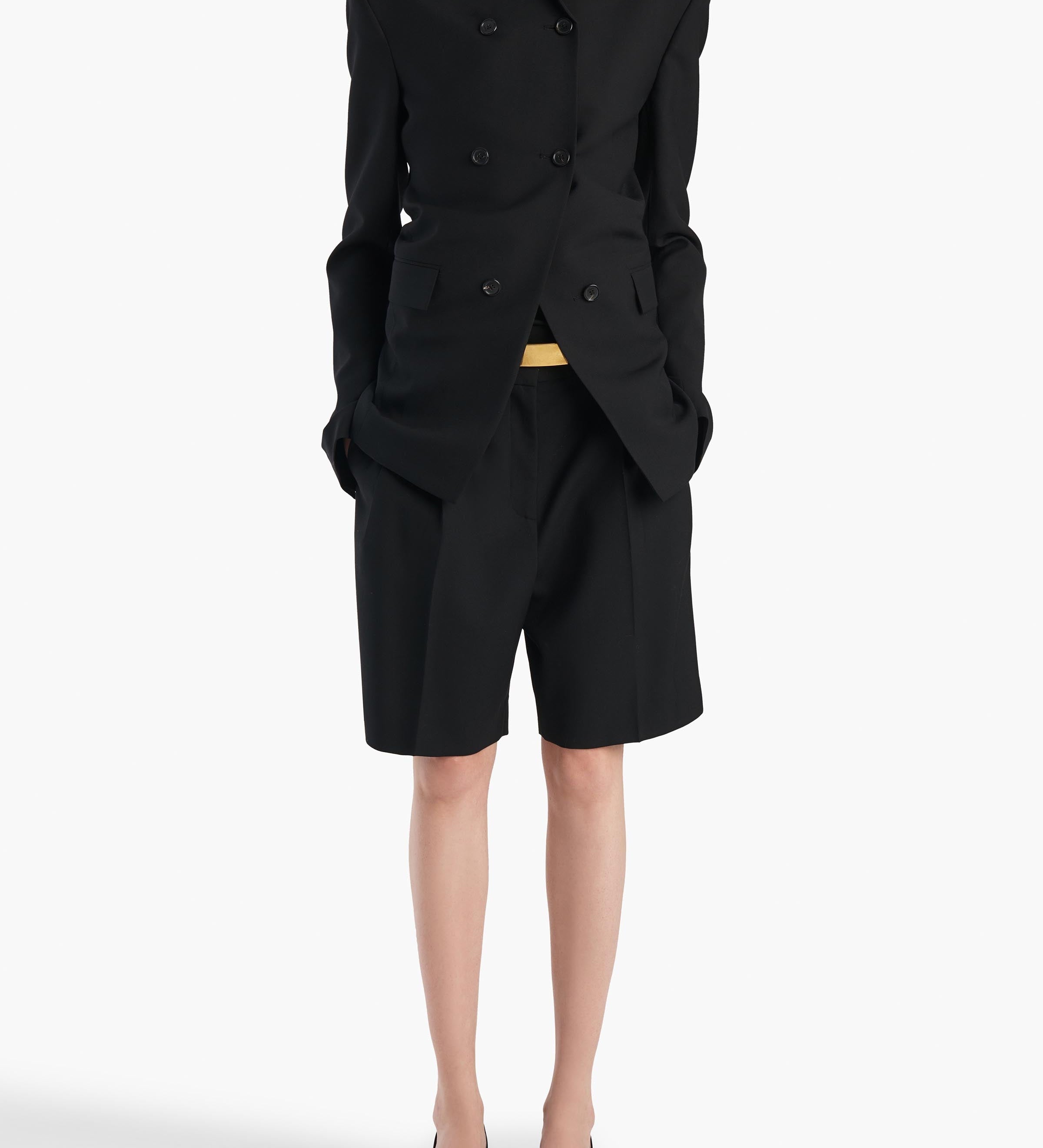 Khaite - Rolo Jacket in Black Wool Silk