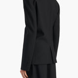 Khaite - Rolo Jacket in Black Wool Silk
