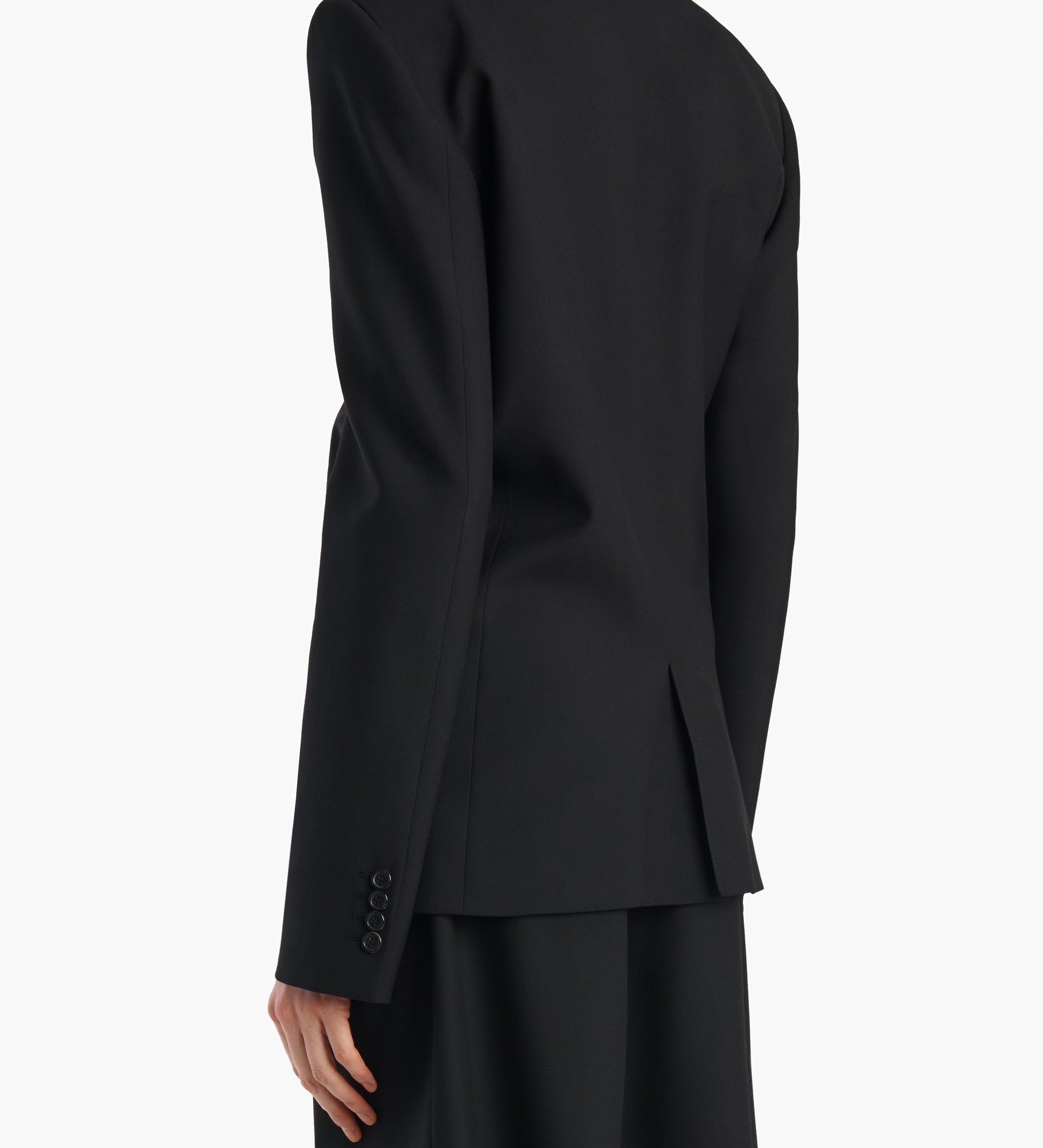 Khaite - Rolo Jacket in Black Wool Silk