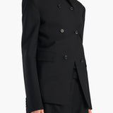 Khaite - Rolo Jacket in Black Wool Silk