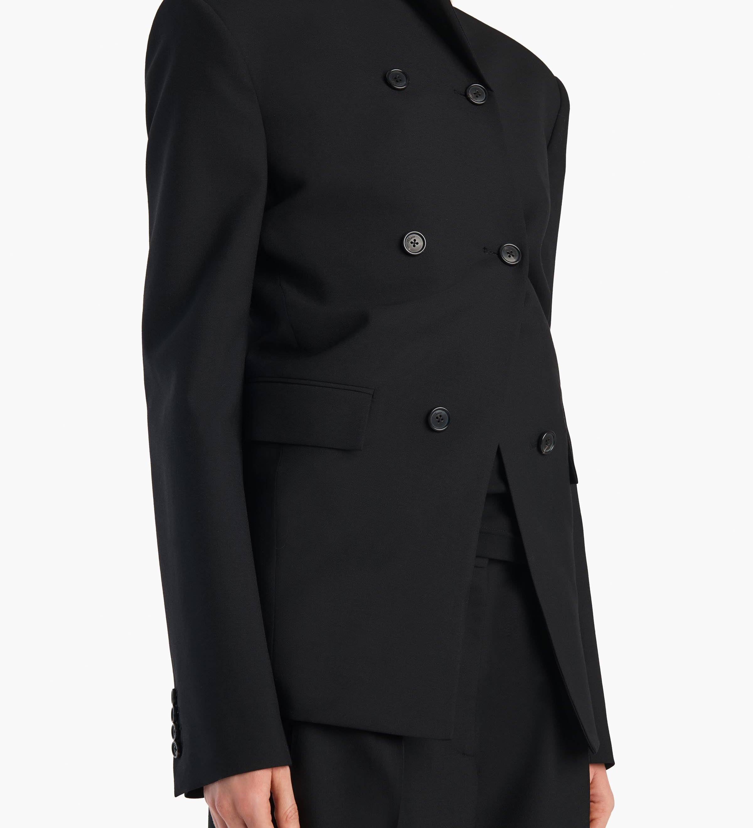 Khaite - Rolo Jacket in Black Wool Silk