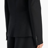 Khaite - Rolo Jacket in Black Wool Silk