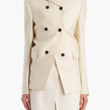 Khaite - Rolo Jacket in Ivory Glow