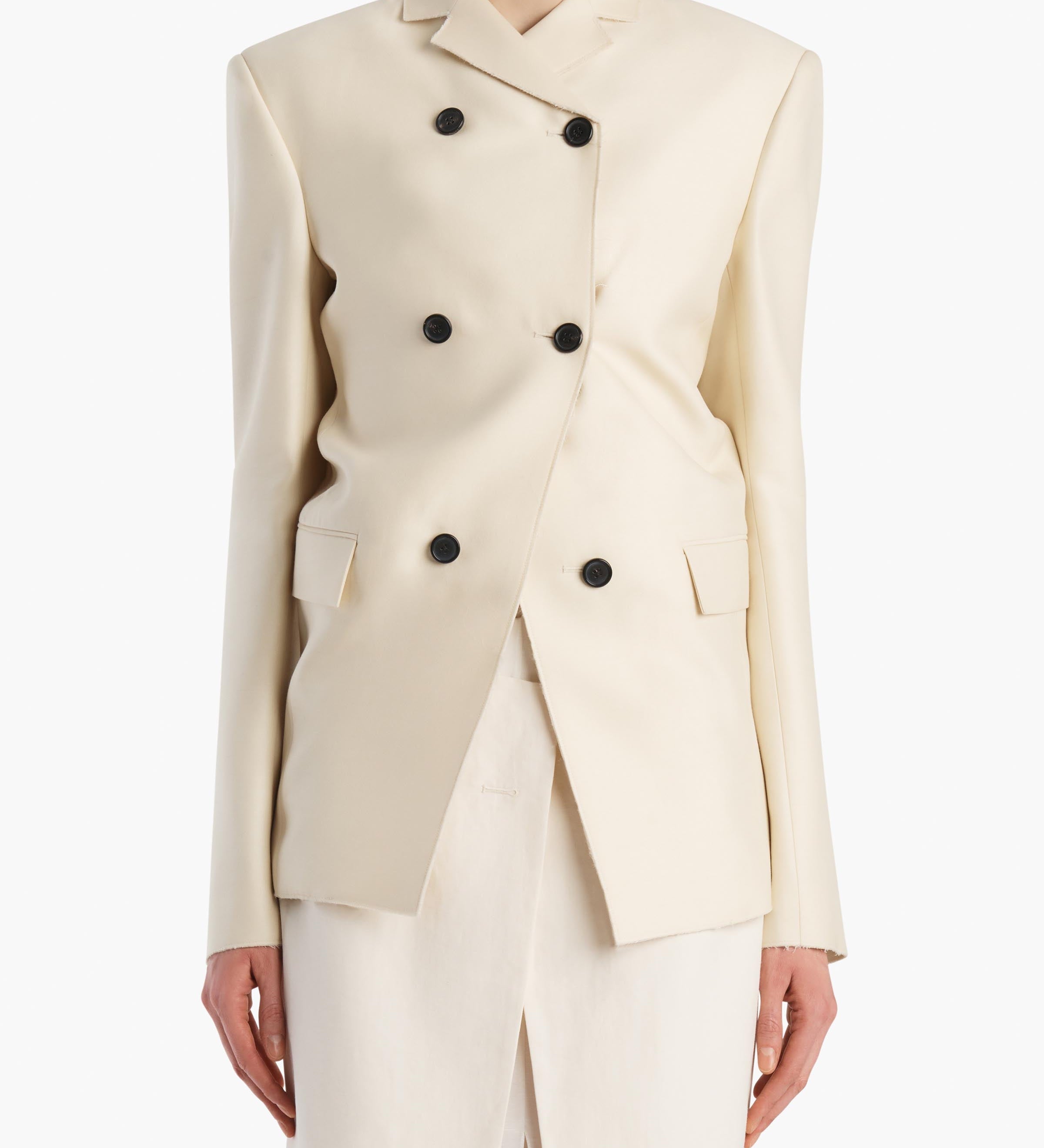 Khaite - Rolo Jacket in Ivory Glow