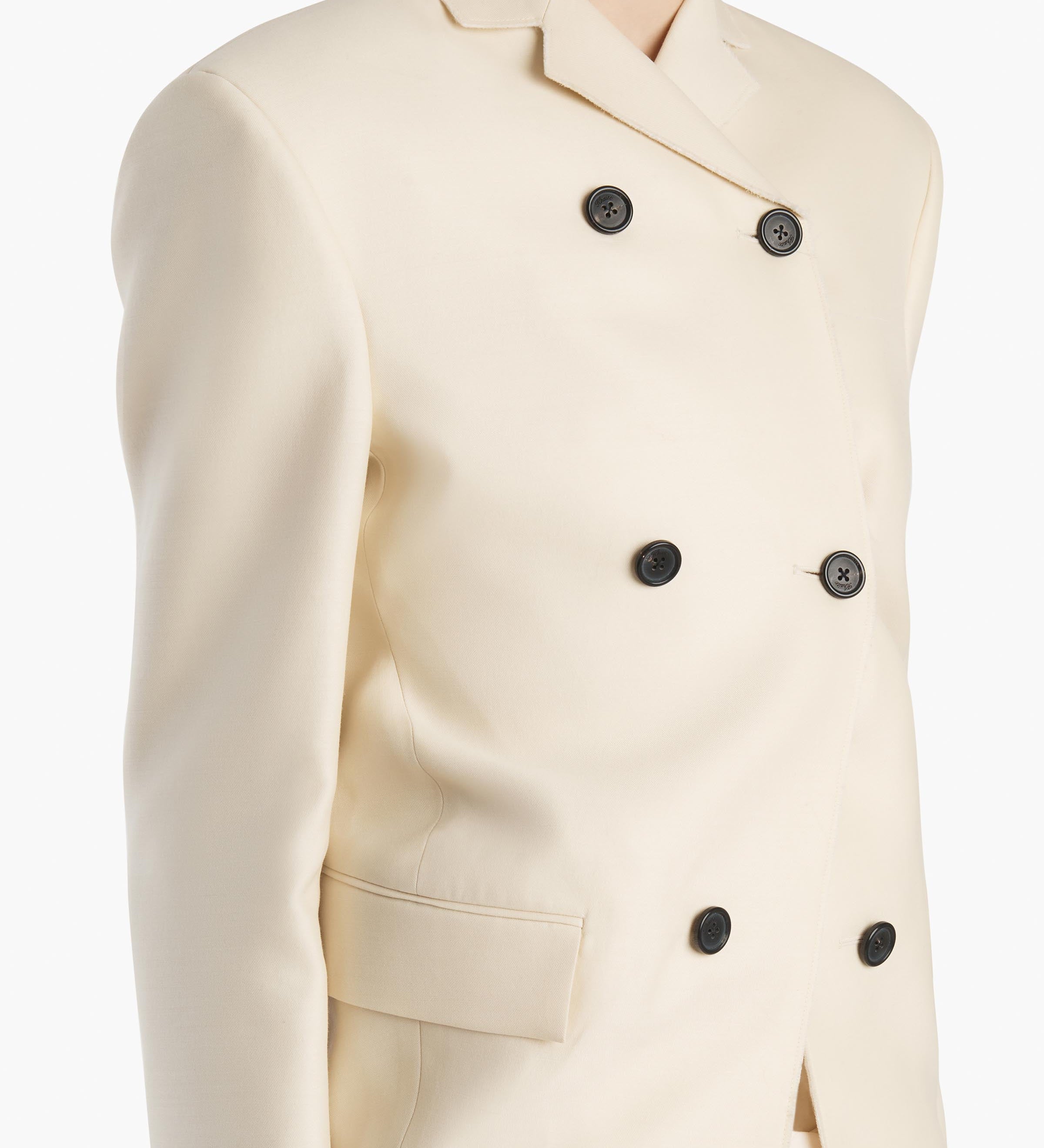 Khaite - Rolo Jacket in Ivory Glow