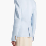Khaite - Rolo Jacket in Sky Blue Leather