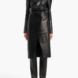 Khaite - Rolon Coat in Black Leather