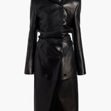 Khaite - Rolon Coat in Black Leather