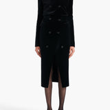 Khaite - Rolon Coat in Black Velvet