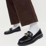 Loeffler Randall - Roma Black Leather Loafer