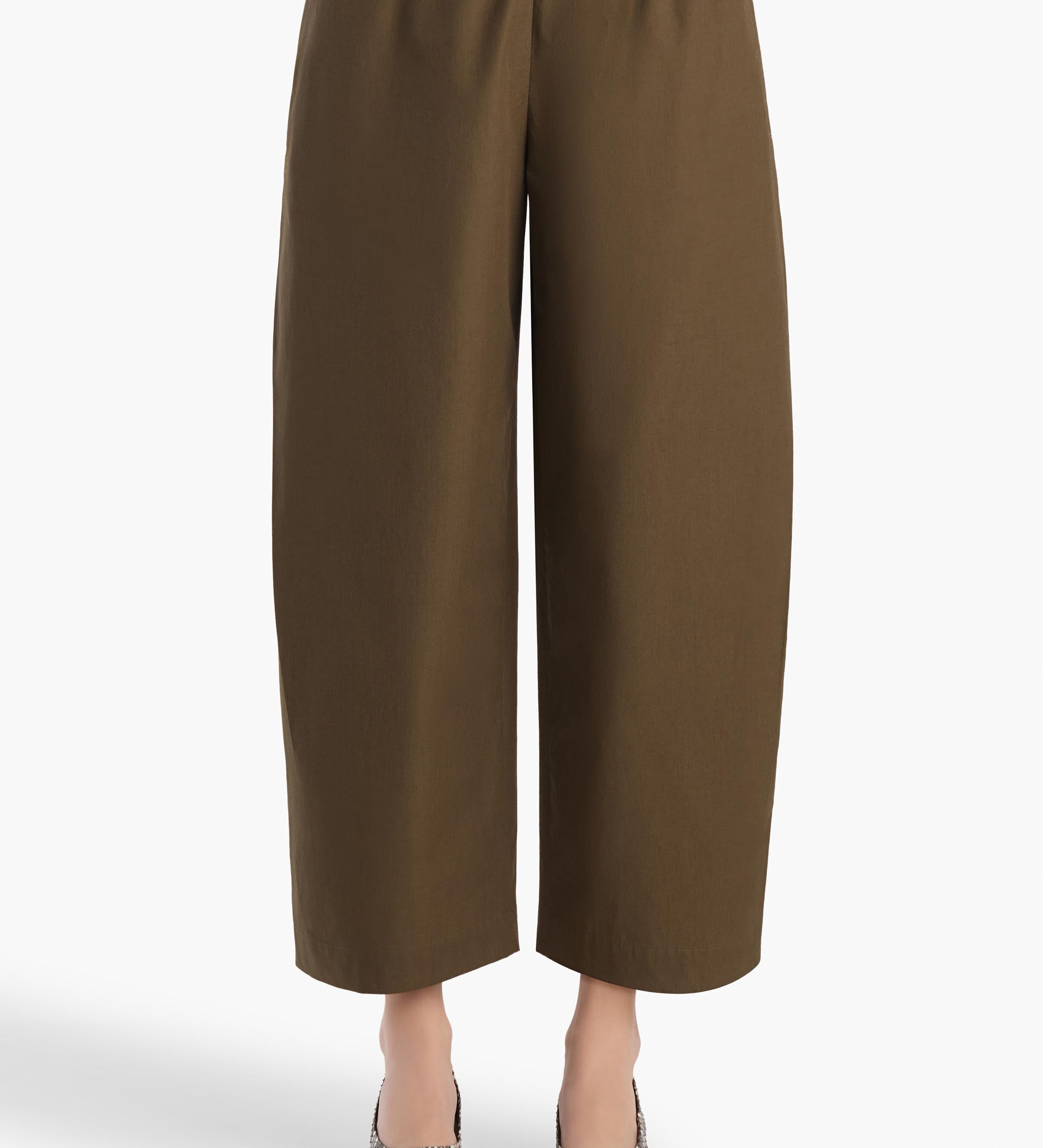 Khaite - Roma Pant in Dark Olive
