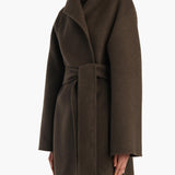 Khaite - Romare Coat in Army Melange