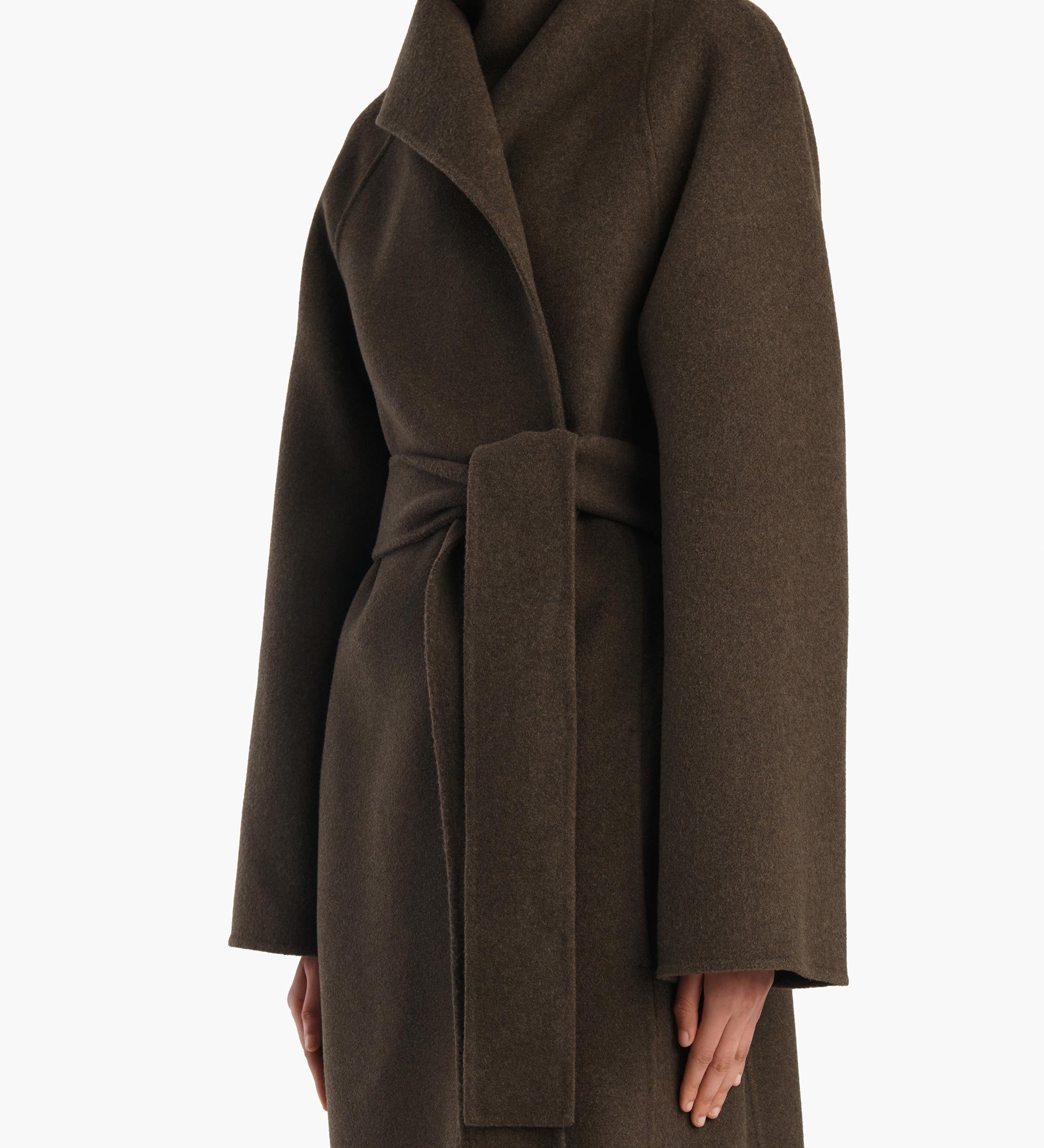 Khaite - Romare Coat in Army Melange