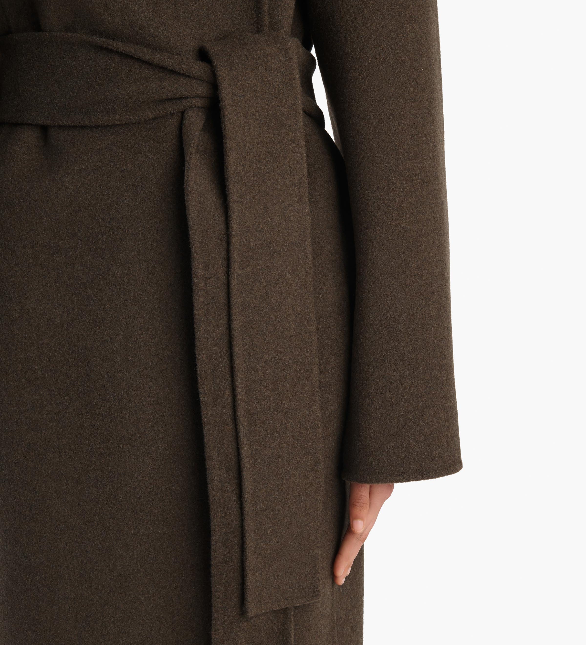 Khaite - Romare Coat in Army Melange