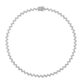 Dorsey - ROMY BEZEL RIVIÈRE NECKLACE IN MOISSANITE, STERLING SILVER