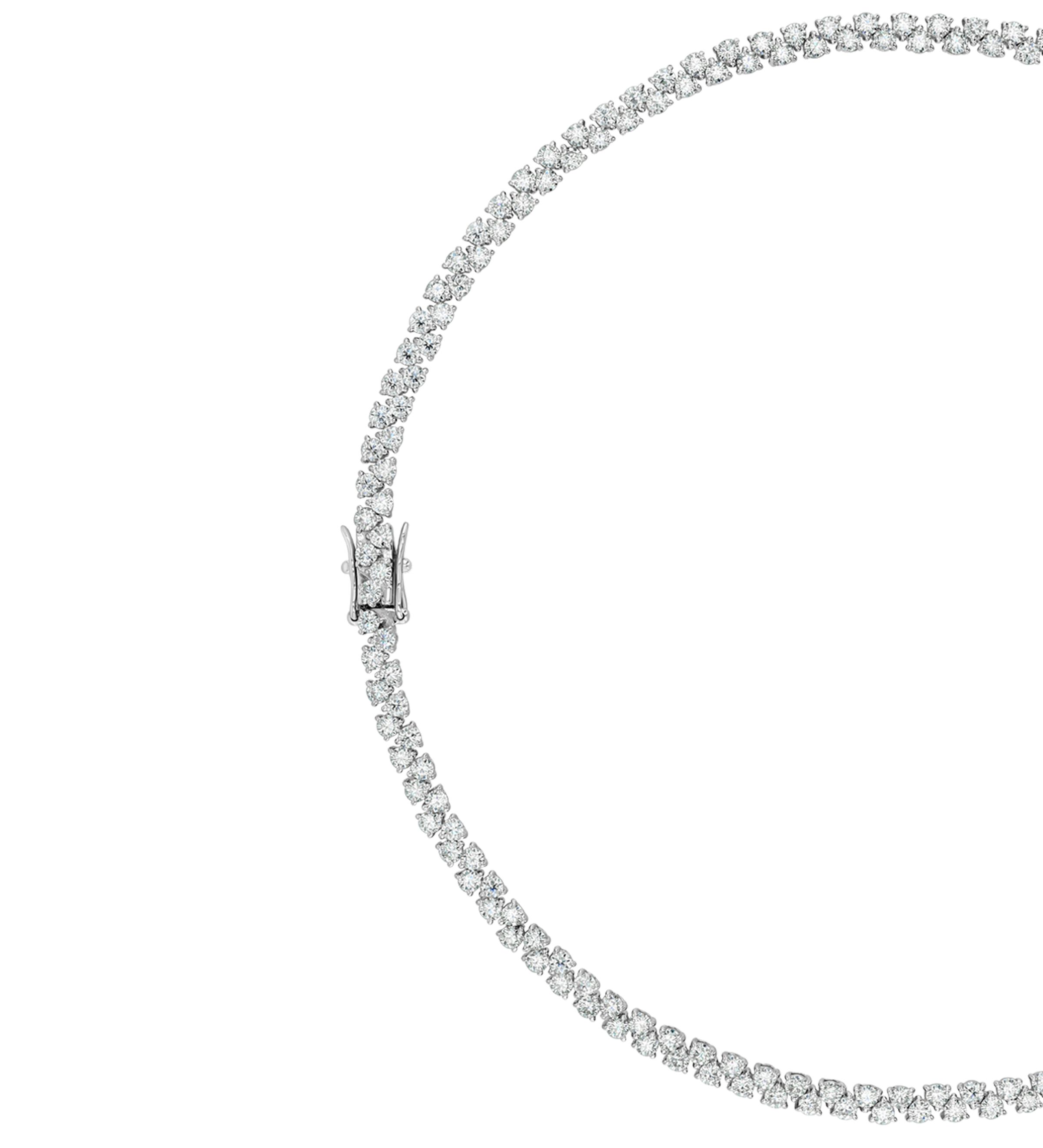 Dorsey - ROMY RIVIÈRE NECKLACE IN MOISSANITE, STERLING SILVER