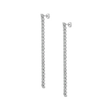 Dorsey - ROMY LONG RIVIÈRE EARRINGS IN MOISSANITE, STERLING SILVER