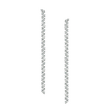 Dorsey - ROMY LONG RIVIÈRE EARRINGS IN MOISSANITE, STERLING SILVER