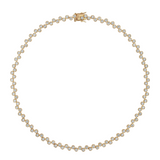 Dorsey - ROMY BEZEL RIVIÈRE NECKLACE IN MOISSANITE, GOLD VERMEIL