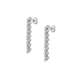 Dorsey - ROMY SHORT RIVIÈRE EARRINGS IN MOISSANITE, STERLING SILVER