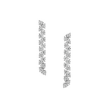 Dorsey - ROMY SHORT RIVIÈRE EARRINGS IN MOISSANITE, STERLING SILVER