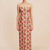 Posse - ROSALIE STRAPLESS DRESS - ROSE BUD