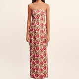 Posse - ROSALIE STRAPLESS DRESS - ROSE BUD