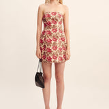 Posse - ROSALIE STRAPLESS MINI DRESS - ROSE BUD