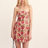 Posse - ROSALIE STRAPLESS MINI DRESS - ROSE BUD