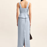 Posse - ROSALIE TOP - SILVER BLUE