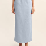 Posse - EMMA PENCIL SKIRT - SILVER BLUE