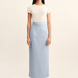 Posse - EMMA PENCIL SKIRT - SILVER BLUE