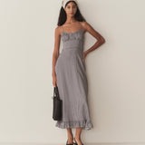 DÔEN - ROSARIA DRESS -- SANTA MARINA GINGHAM