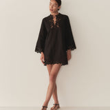 DÔEN - ROSELIE TUNIC -- BLACK