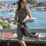 DÔEN - ROSELLA DRESS -- NOIR GRETA GINGHAM