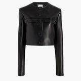 Khaite - Roto Jacket in Black Leather