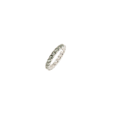 Dorsey - ROUND CUT ETERNITY BAND, LAB LIGHT GREEN SPINEL, SILVER