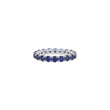 Dorsey - ROUND - CUT ETERNITY BAND IN LAB BLUE SAPPHIRE, STERLING SILVER
