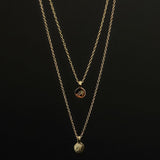 Kinn - Round Initial Disc Necklace