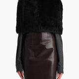 Khaite - Rovero Top in Black Shearling