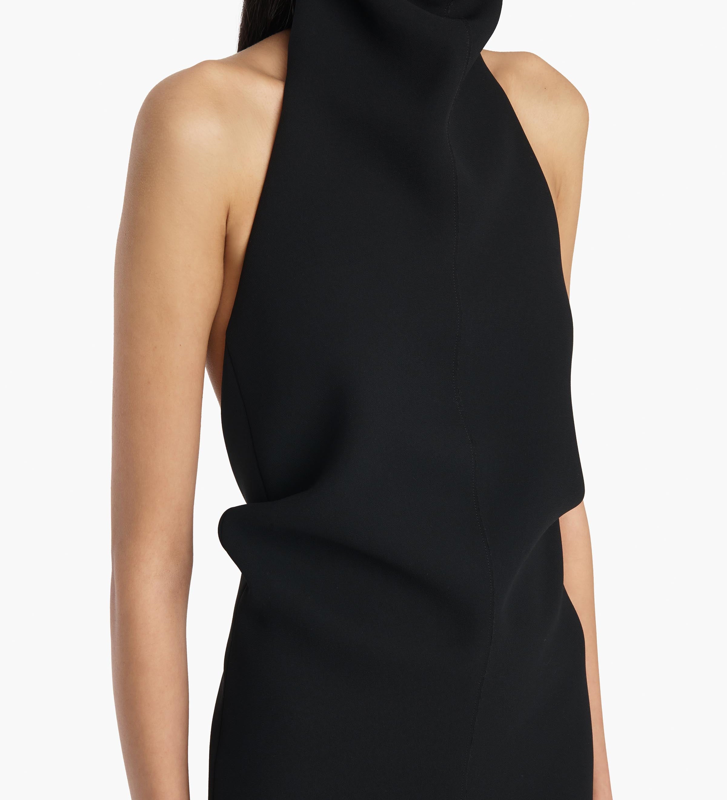 Khaite - Roxanne Dress in Black Crepe