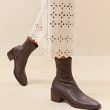 Loeffler Randall - Roxy Espresso Block Heel Bootie