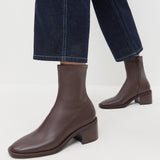 Loeffler Randall - Roxy Espresso Leather Ankle Bootie