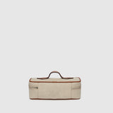Métier - One Day Toiletry Bag Natural Linen with Cognac