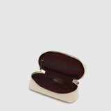 Métier - One Day Toiletry Bag Natural Linen with Cognac