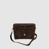 Métier - Rider Briefcase Suede Chocolate