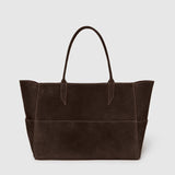 Metier - Incognito 36 Cabas Suede Chocolate With Salt Stitching